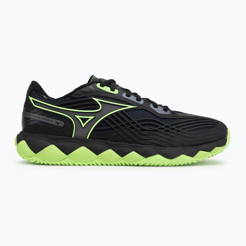Încălțăminte de padel Mizuno Wave Enforce Tour 2 black/foliage green/glowing ap 2