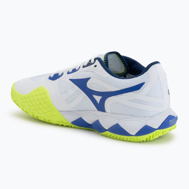 Încălțăminte de tenis Mizuno Wave Enforce Tour 2 CC white/dazzling blue/lightning 3