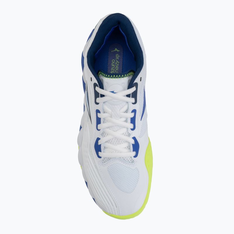 Încălțăminte de tenis Mizuno Wave Enforce Tour 2 CC white/dazzling blue/lightning 5