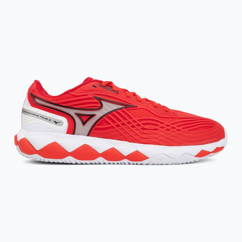 Încălțăminte de tenis Mizuno Wave Enforce Tour 2 CC fiery red/white/sun-dried toma 2