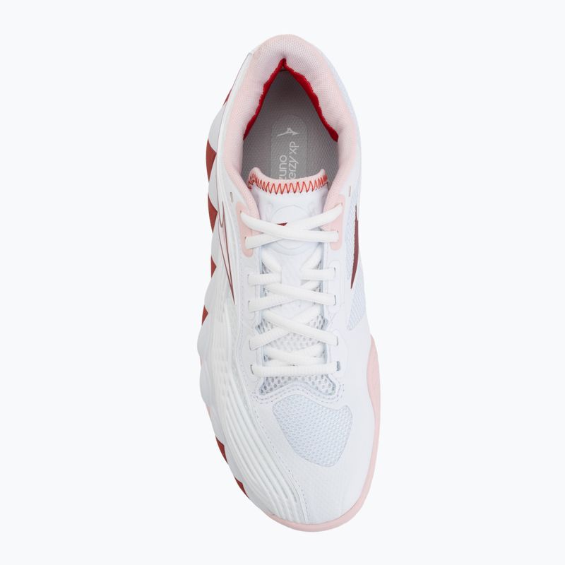 Încălțăminte de tenis pentru femei Mizuno Wave Enforce Tour 2 CC white/pinkesque/barbados/cherry 5