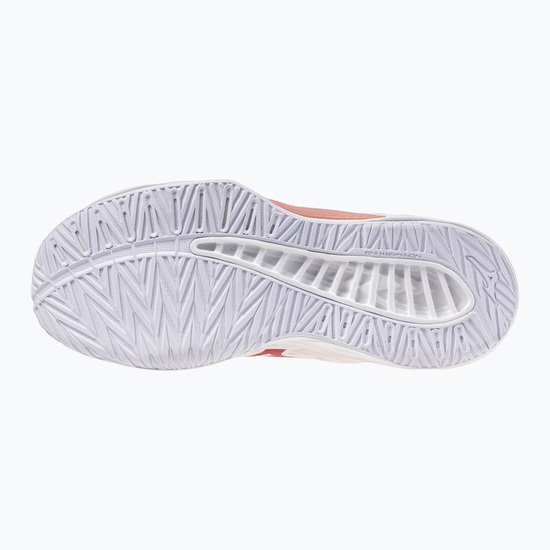 Încălțăminte de volei pentru femei Mizuno Lightning Select Mid white/rose elegance/lava falls 2