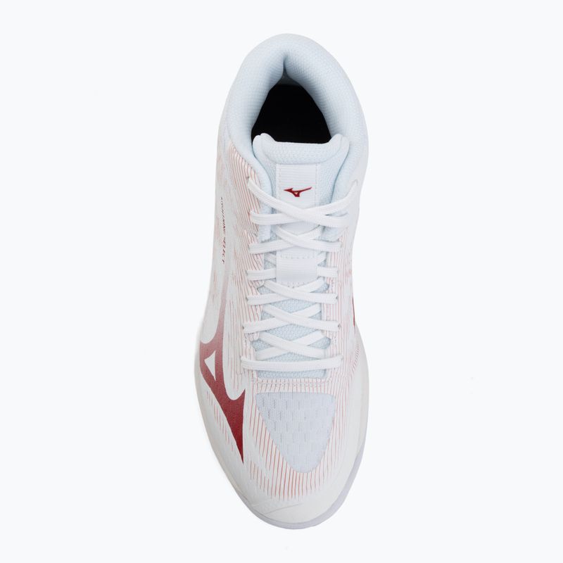 Încălțăminte de volei pentru femei Mizuno Lightning Select Mid white/rose elegance/lava falls 5