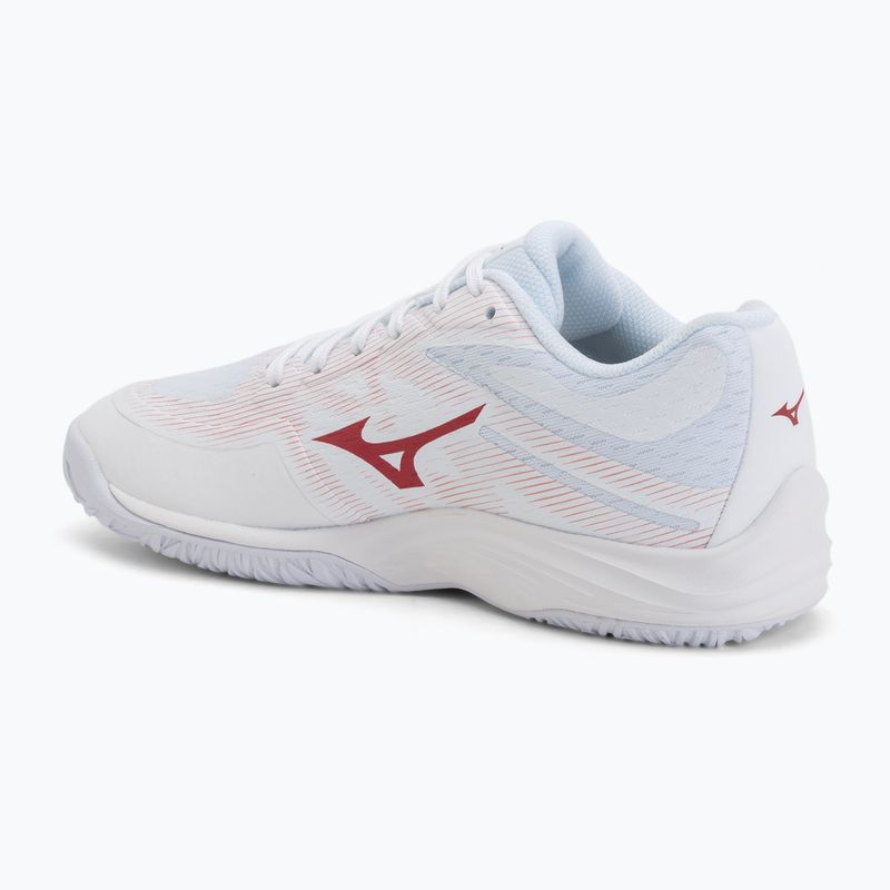 Încălțăminte de volei pentru femei Mizuno Lightning Select white/rose elegance/lava falls 3