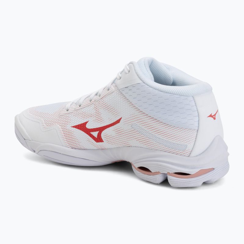 Încălțăminte de volei pentru femei Mizuno Wave Lightning Pro Mid white/rose elegance/lava falls 3