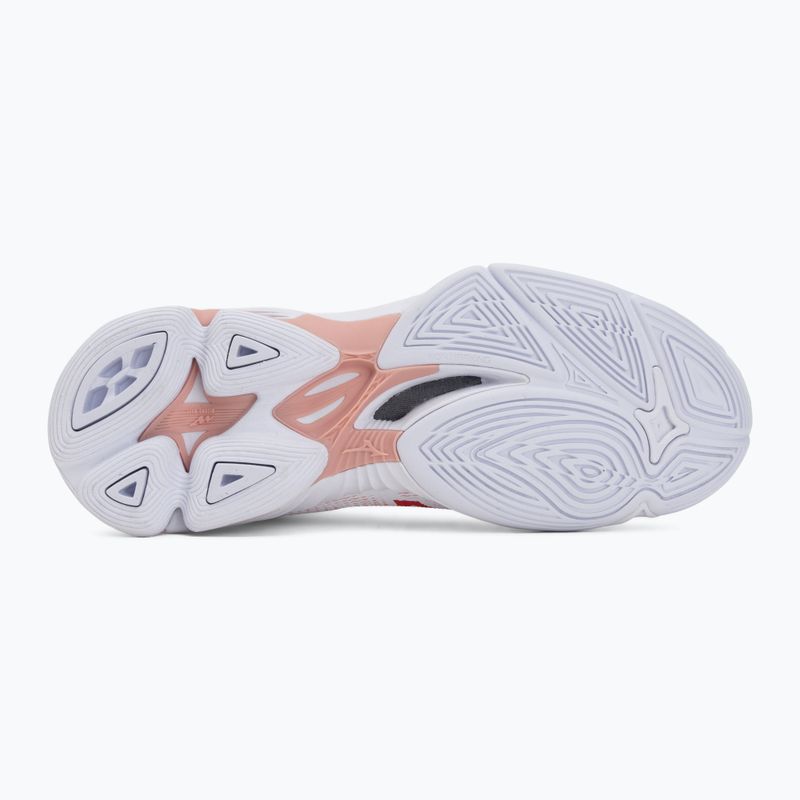 Încălțăminte de volei pentru femei Mizuno Wave Lightning Pro Mid white/rose elegance/lava falls 4