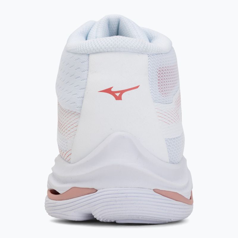 Încălțăminte de volei pentru femei Mizuno Wave Lightning Pro Mid white/rose elegance/lava falls 6