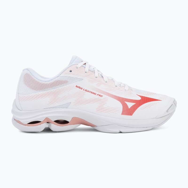 Încălțăminte de volei pentru femei Mizuno Wave Lightning Pro white/rose elegance/lava falls 2