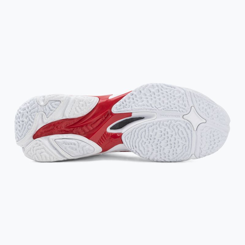 Încălțăminte de volei pentru femei Mizuno Wave Lightning Elite Mid white/rose elegance/lava falls 4