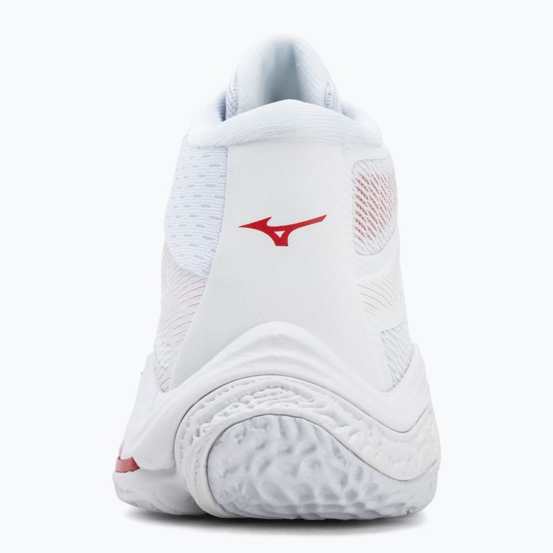 Încălțăminte de volei pentru femei Mizuno Wave Lightning Elite Mid white/rose elegance/lava falls 6