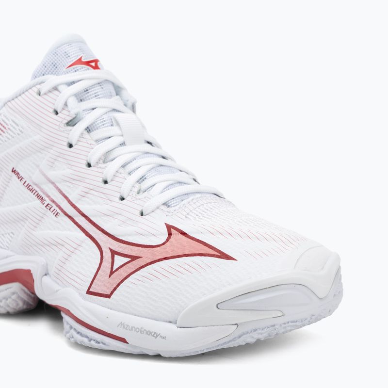 Încălțăminte de volei pentru femei Mizuno Wave Lightning Elite Mid white/rose elegance/lava falls 7