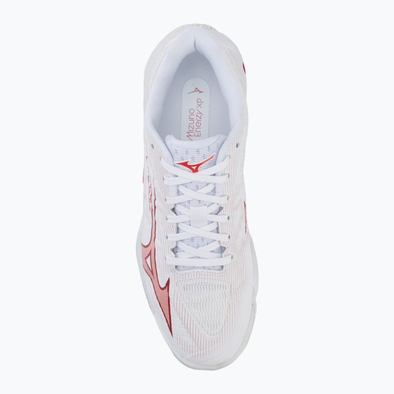 Încălțăminte de volei pentru femei Mizuno Wave Lightning Elite white/rose elegance/lava falls 5