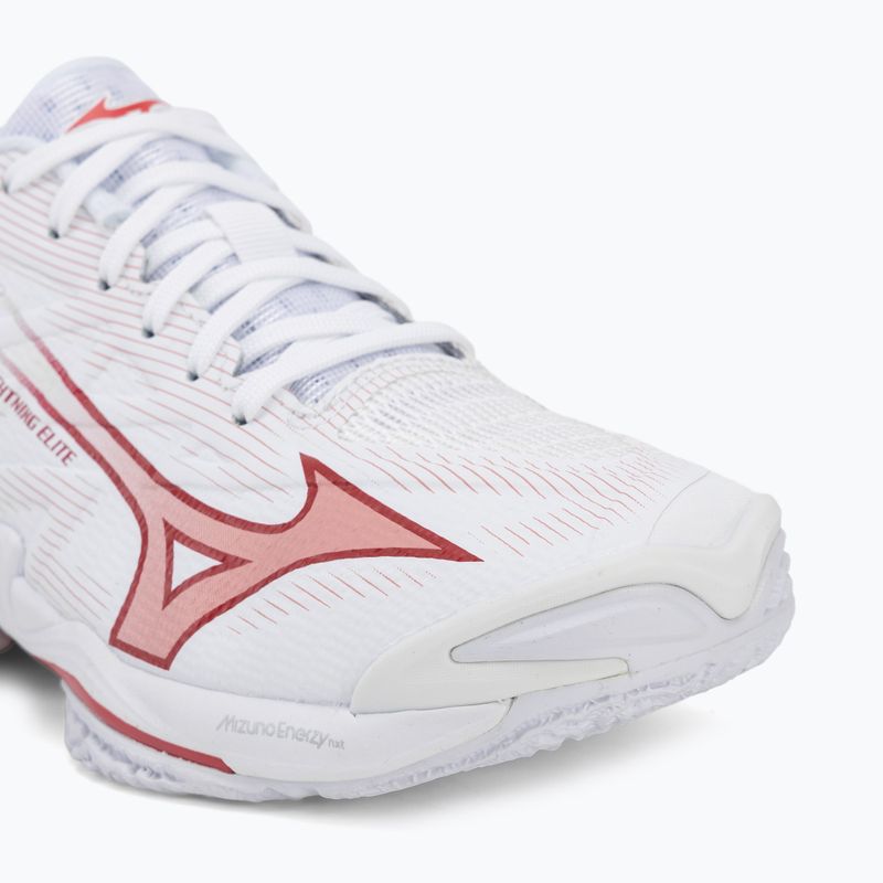 Încălțăminte de volei pentru femei Mizuno Wave Lightning Elite white/rose elegance/lava falls 7