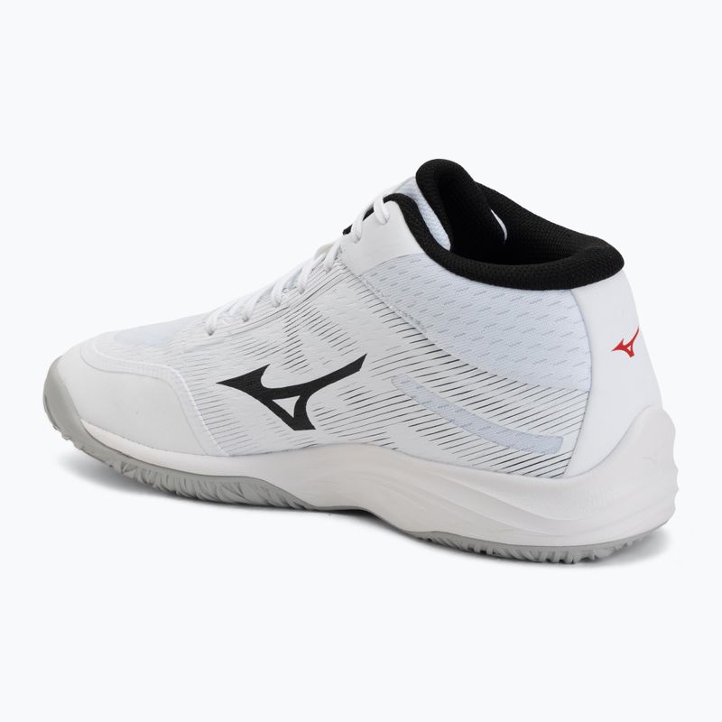 Încălțăminte de volei Mizuno Lightning Select Mid white/black/fiery red 3