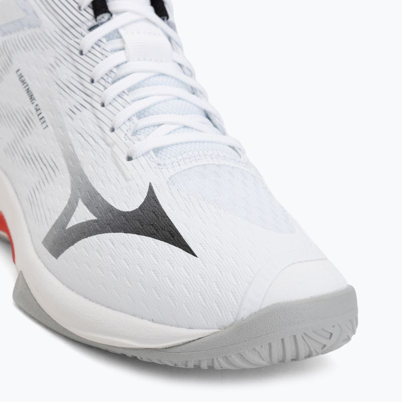 Încălțăminte de volei Mizuno Lightning Select Mid white/black/fiery red 7