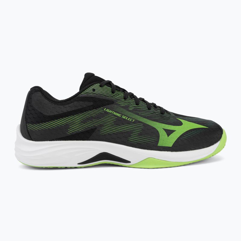 Încălțăminte de volei Mizuno Lightning Select black/jasmine green 2
