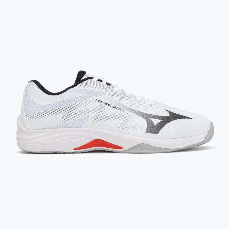 Încălțăminte de volei Mizuno Lightning Select white/black/fiery red 2
