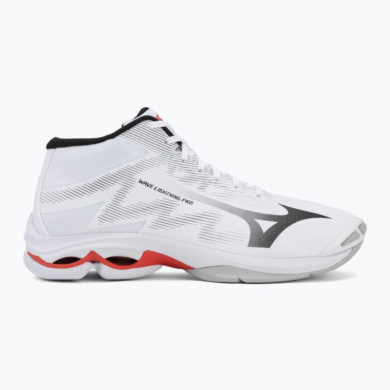 Încălțăminte de volei Mizuno Wave Lightning Pro Mid white/black/fiery red 2