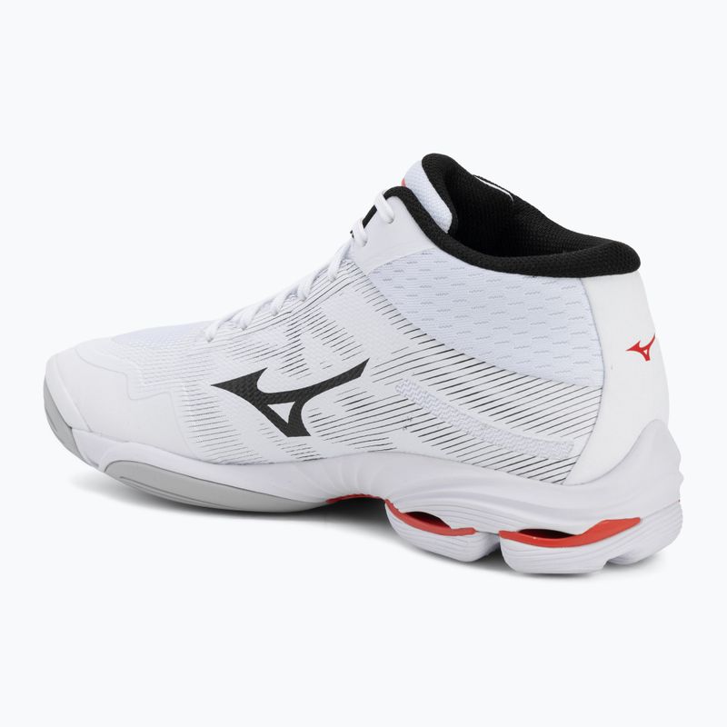Încălțăminte de volei Mizuno Wave Lightning Pro Mid white/black/fiery red 3