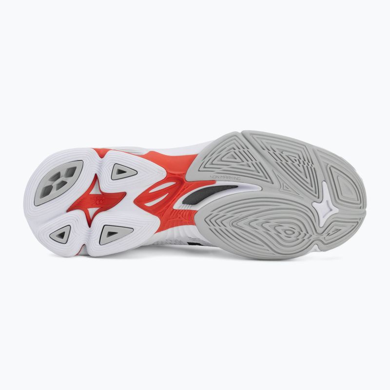 Încălțăminte de volei Mizuno Wave Lightning Pro Mid white/black/fiery red 4