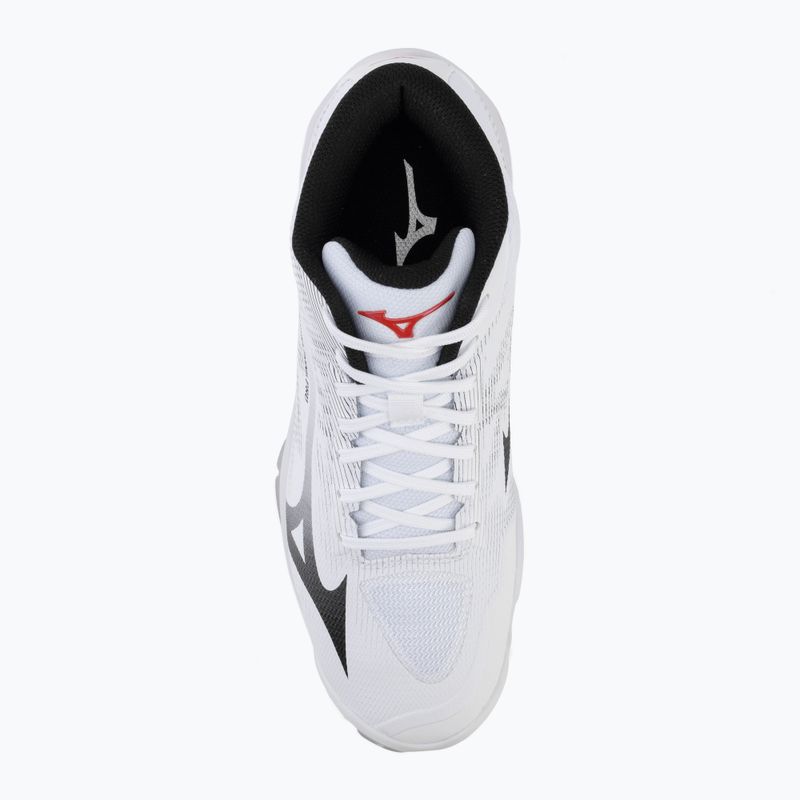 Încălțăminte de volei Mizuno Wave Lightning Pro Mid white/black/fiery red 5
