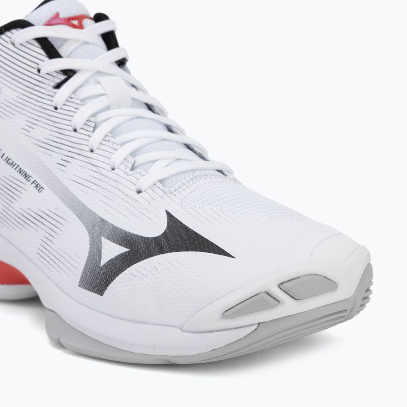 Încălțăminte de volei Mizuno Wave Lightning Pro Mid white/black/fiery red 7