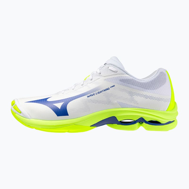 Încălțăminte de volei Mizuno Wave Lightning Pro white/lighting yellow/dazzling blue 8