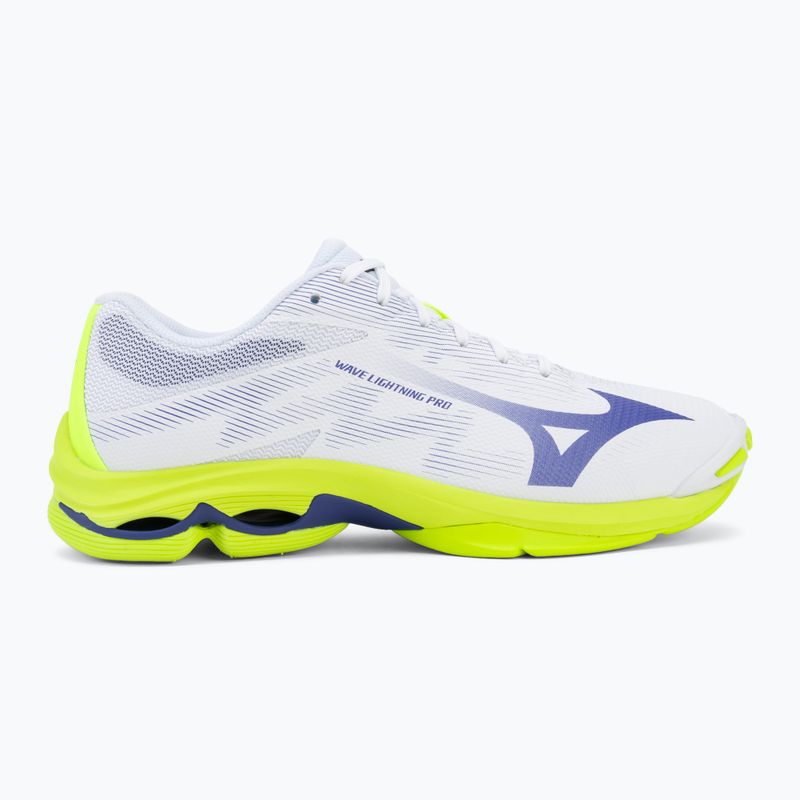 Încălțăminte de volei Mizuno Wave Lightning Pro white/lighting yellow/dazzling blue 2