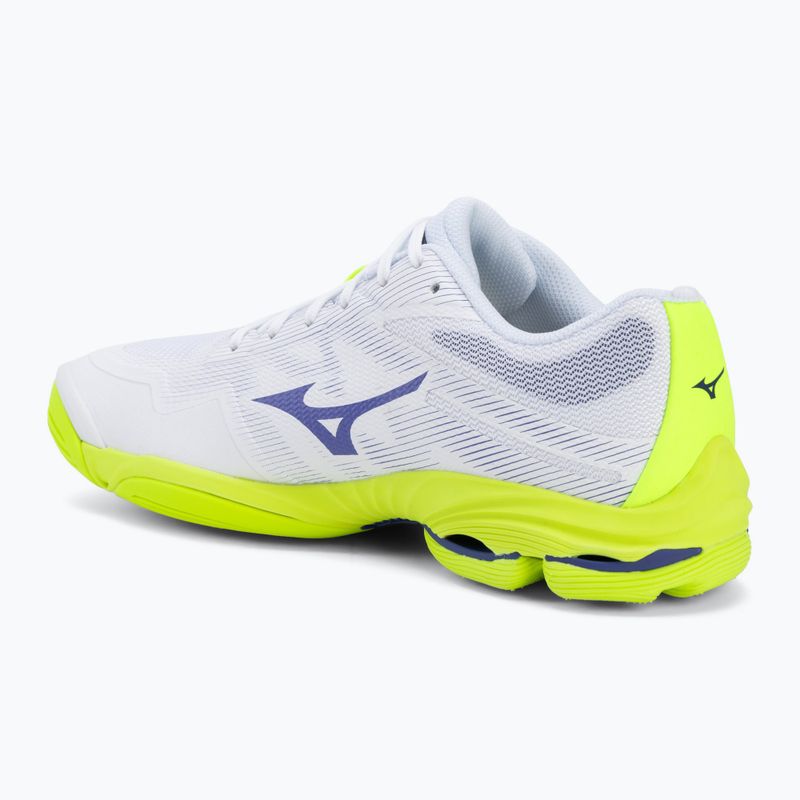Încălțăminte de volei Mizuno Wave Lightning Pro white/lighting yellow/dazzling blue 3