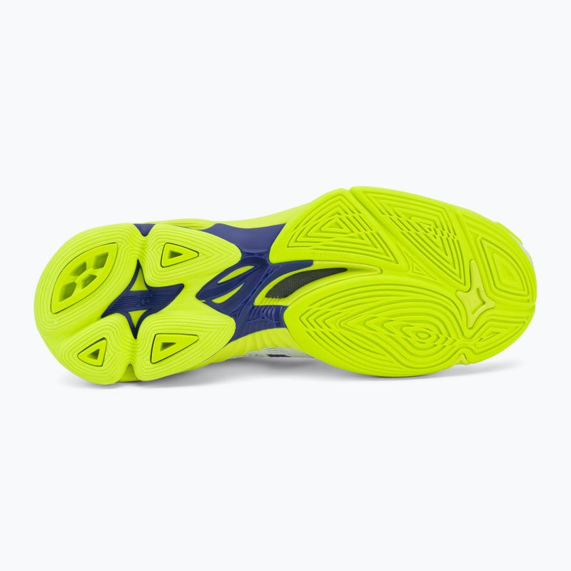 Încălțăminte de volei Mizuno Wave Lightning Pro white/lighting yellow/dazzling blue 4
