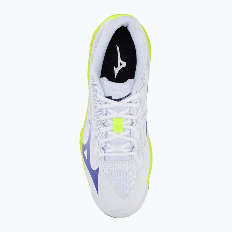 Încălțăminte de volei Mizuno Wave Lightning Pro white/lighting yellow/dazzling blue 5