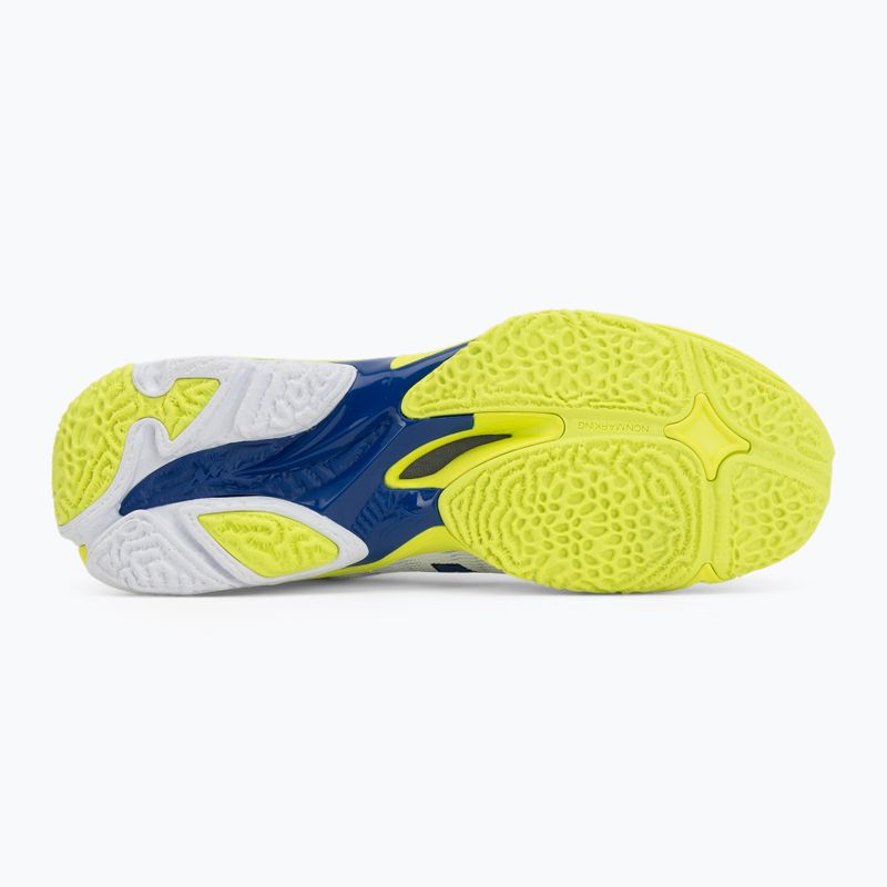 Încălțăminte de volei Mizuno Wave Lightning Elite Mid white/lighting yellow/dazzling blue 4