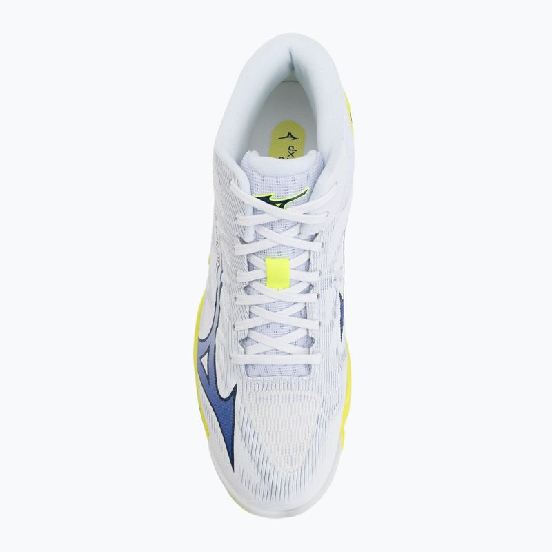 Încălțăminte de volei Mizuno Wave Lightning Elite Mid white/lighting yellow/dazzling blue 5