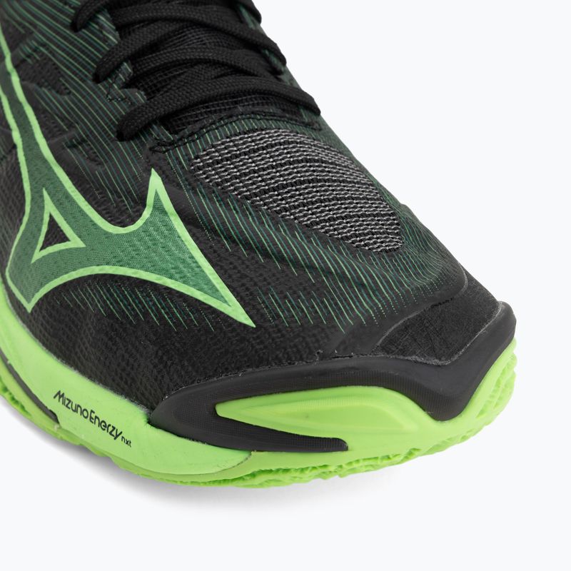 Încălțăminte de volei Mizuno Wave Lightning Elite Mid black/glowing apple/mandarin orange 7