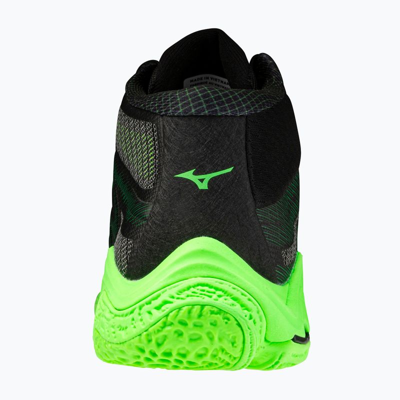 Încălțăminte de volei Mizuno Wave Lightning Elite Mid black/glowing apple/mandarin orange 3