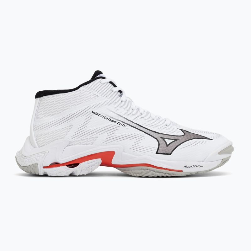 Încălțăminte de volei Mizuno Wave Lightning Elite Mid white/black/fiery red 2