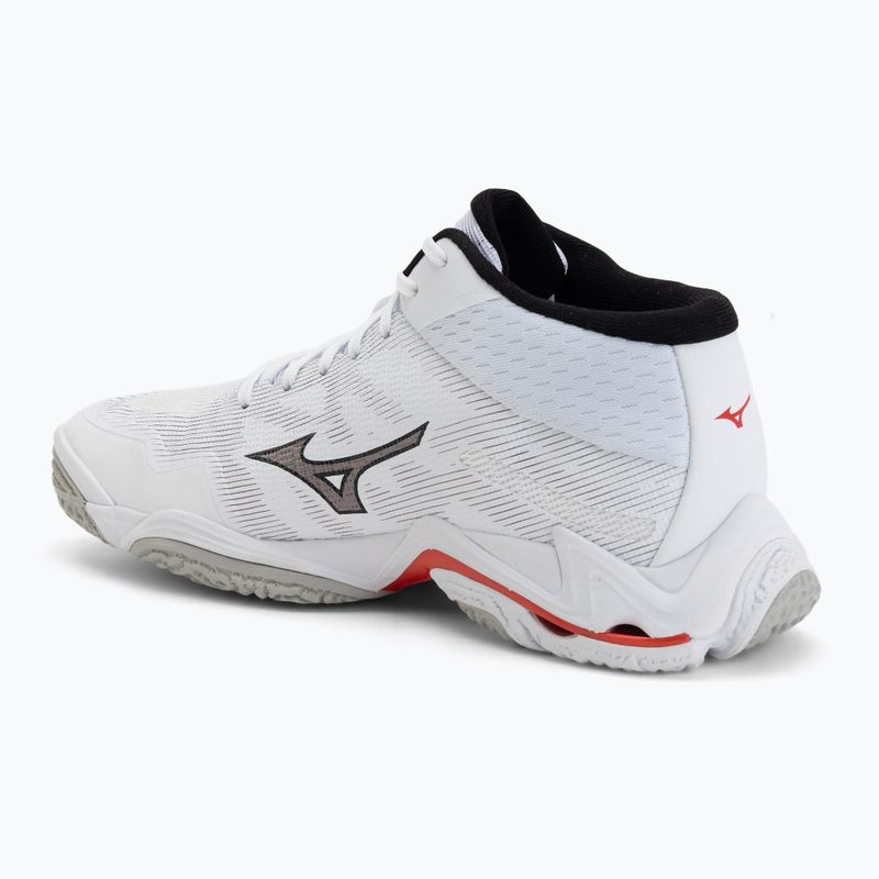 Încălțăminte de volei Mizuno Wave Lightning Elite Mid white/black/fiery red 3