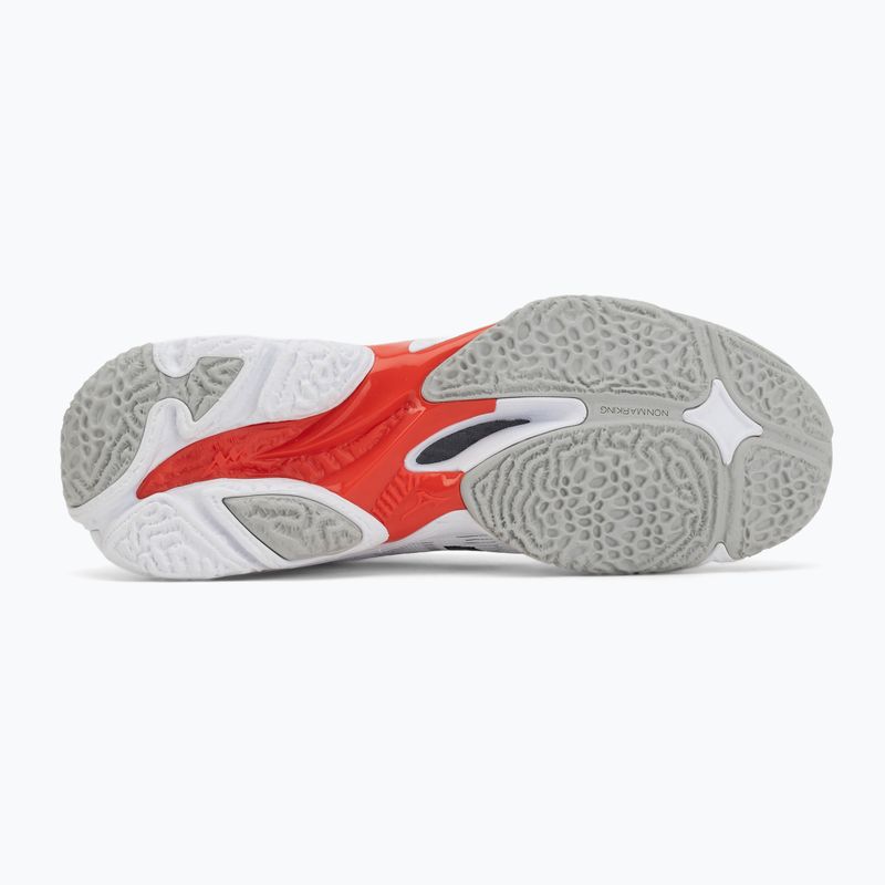 Încălțăminte de volei Mizuno Wave Lightning Elite Mid white/black/fiery red 4