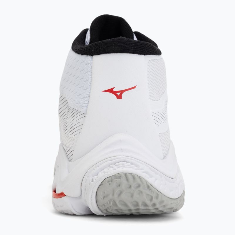 Încălțăminte de volei Mizuno Wave Lightning Elite Mid white/black/fiery red 6