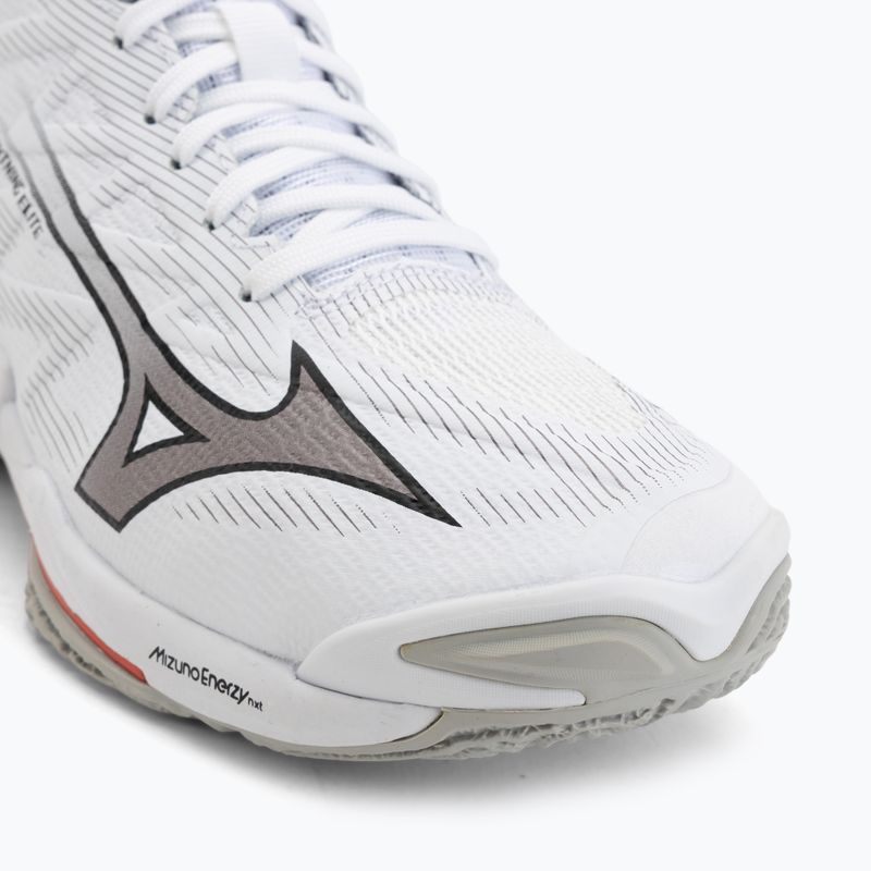 Încălțăminte de volei Mizuno Wave Lightning Elite Mid white/black/fiery red 7