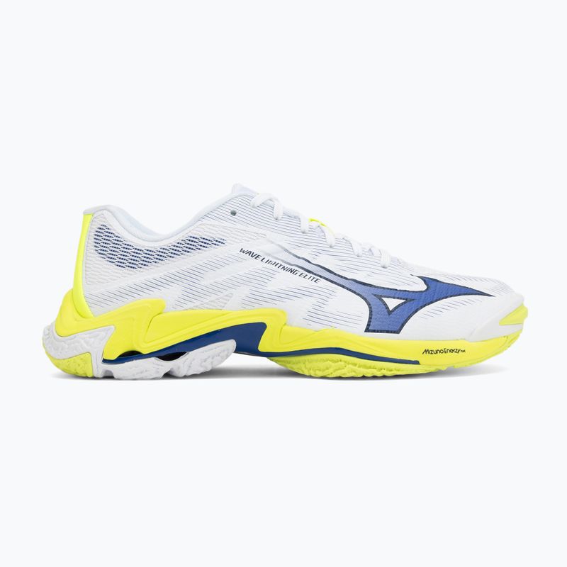 Încălțăminte de volei Mizuno Wave Lightning Elite white/lighting yellow/dazzling blue 2