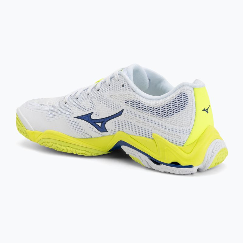 Încălțăminte de volei Mizuno Wave Lightning Elite white/lighting yellow/dazzling blue 3