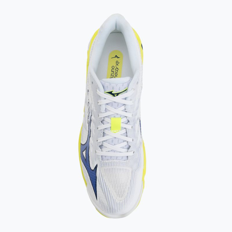 Încălțăminte de volei Mizuno Wave Lightning Elite white/lighting yellow/dazzling blue 5