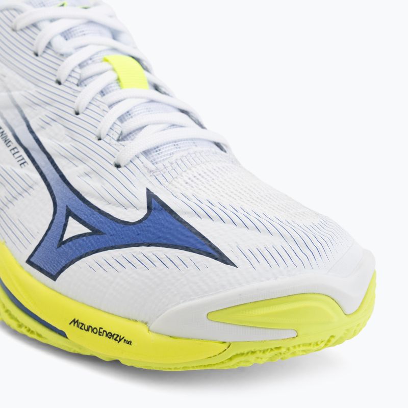 Încălțăminte de volei Mizuno Wave Lightning Elite white/lighting yellow/dazzling blue 7