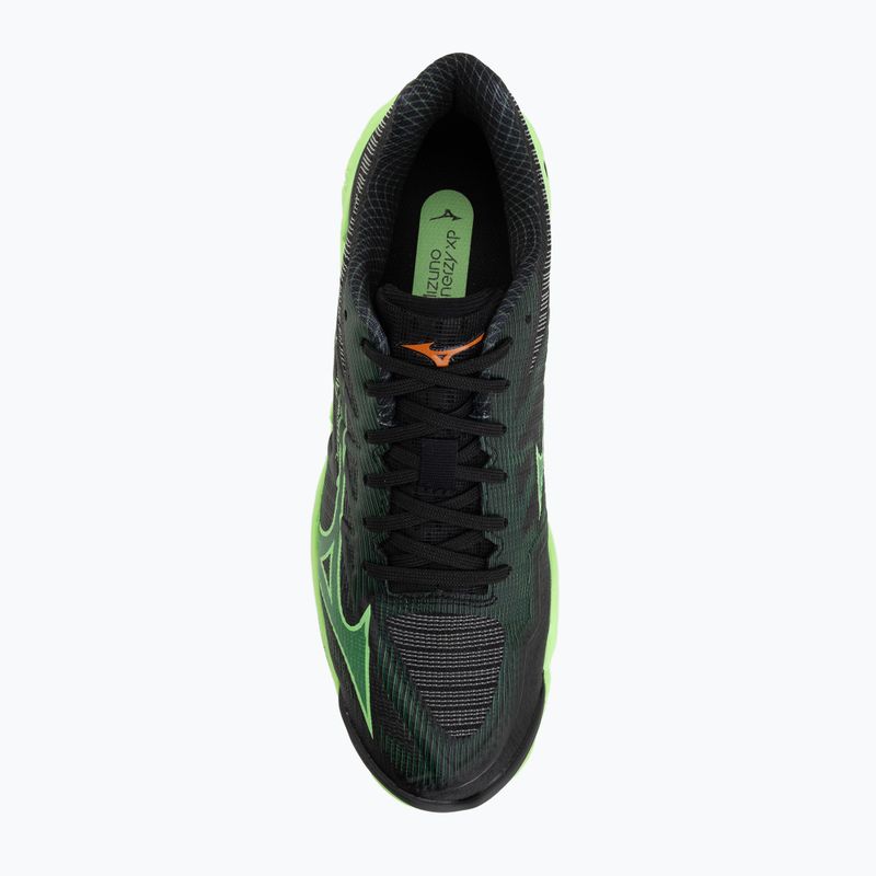Încălțăminte de volei Mizuno Wave Lightning Elite black/glowing apple/mandarin orange 5