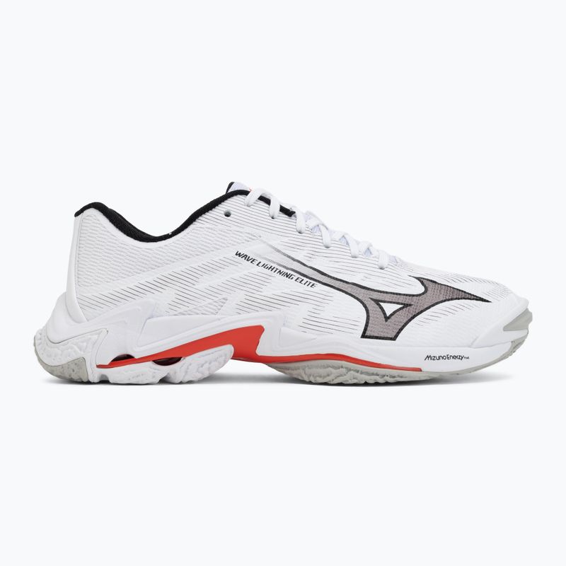 Încălțăminte de volei Mizuno Wave Lightning Elite white/black/fiery red 2