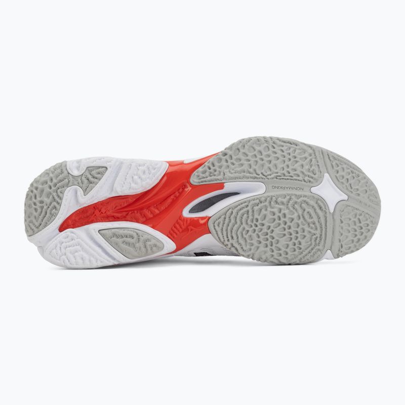 Încălțăminte de volei Mizuno Wave Lightning Elite white/black/fiery red 4