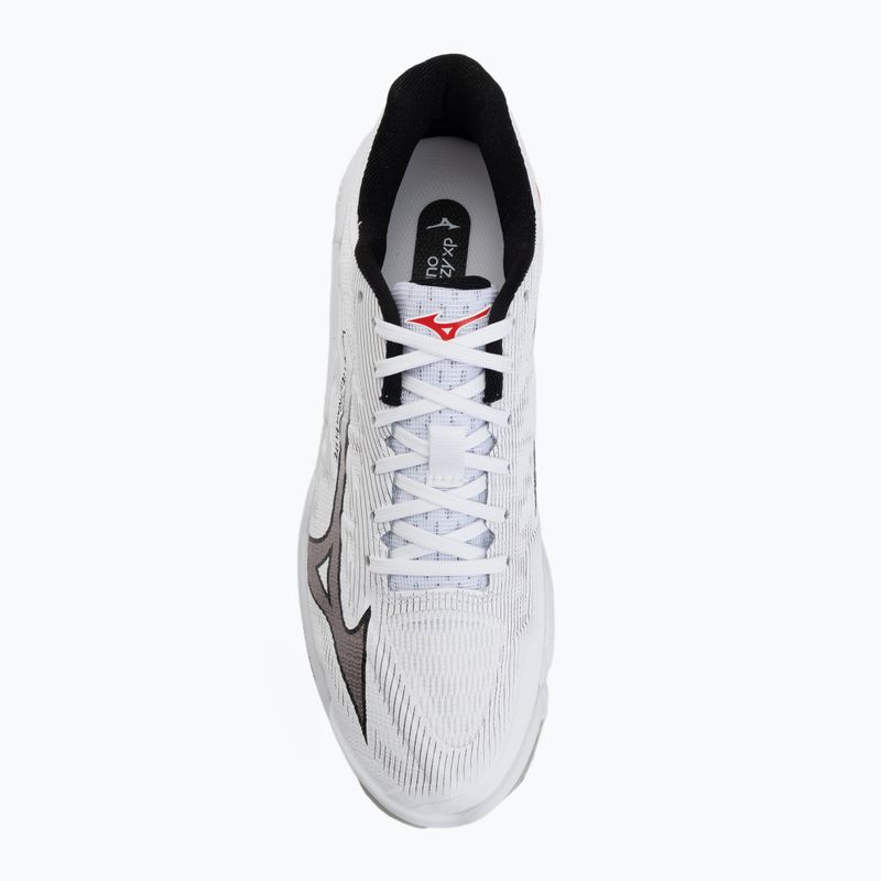 Încălțăminte de volei Mizuno Wave Lightning Elite white/black/fiery red 5