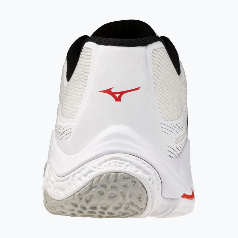 Încălțăminte de volei Mizuno Wave Lightning Elite white/black/fiery red 3