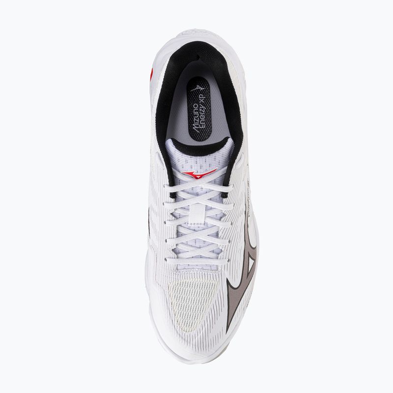 Încălțăminte de volei Mizuno Wave Lightning Elite white/black/fiery red 5